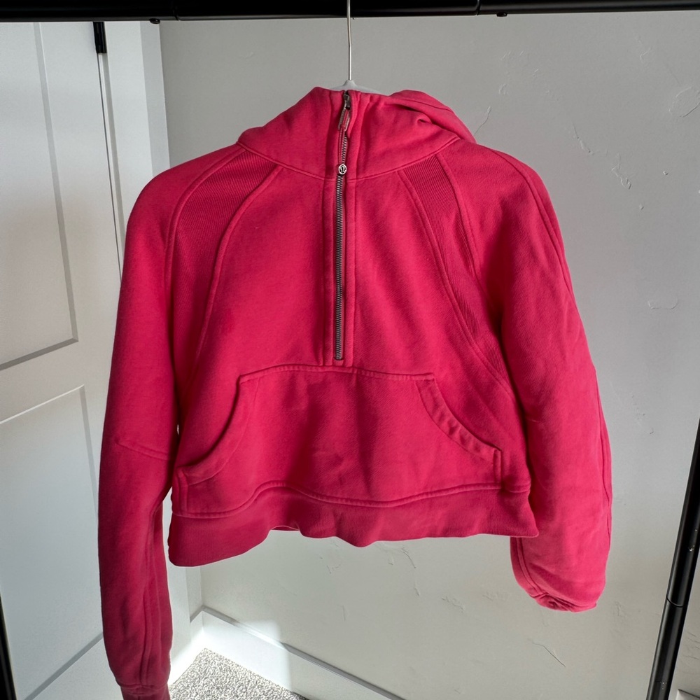 lululemon athletica Red Cowl Neck Sweater